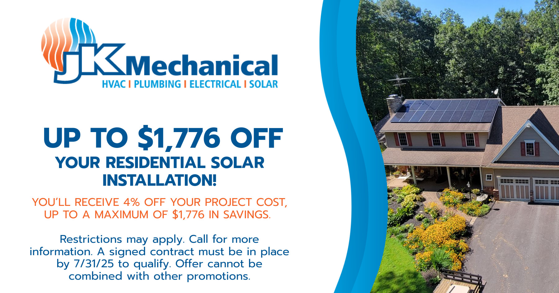 Up to $1,776 off your residential solar installation!